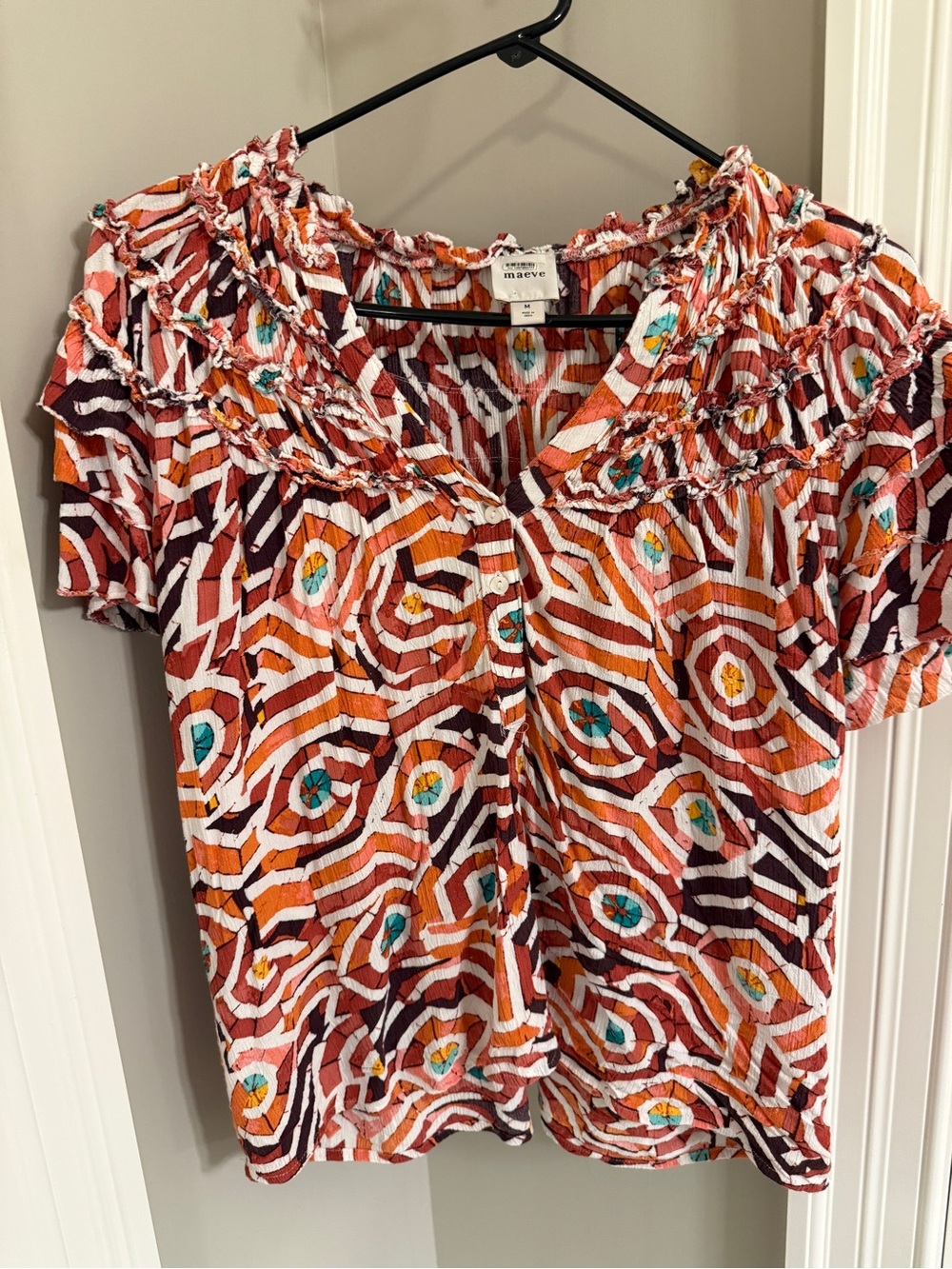 Anthropologie Ruffle Top - Picture 7 of 9